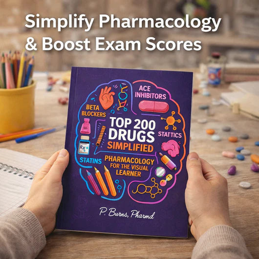 Top 200 Drugs Simplified Pharmacology Coloring Book and Study Guide
